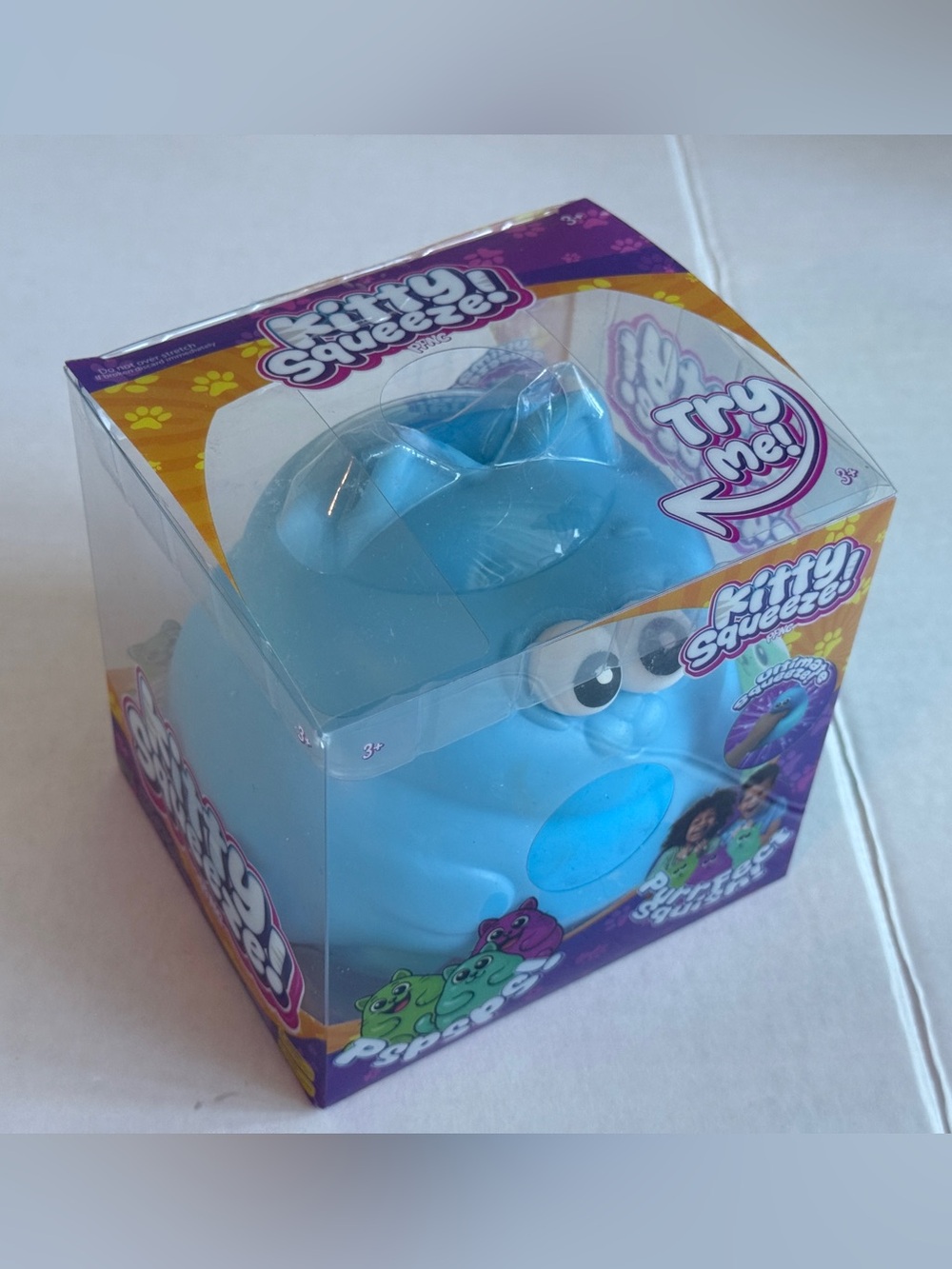 Kitty Squeeze - Squeeze Blue Soft Squeezable